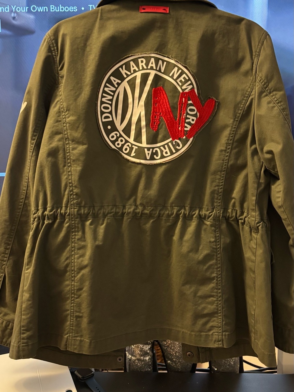 DKNY Jeans Olive Green Utility Jacket